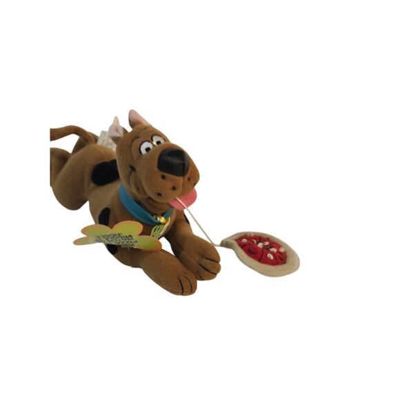 Applause Scooby-Doo 7" Plush Bean Bag Stuffed Wiggle Pizza Pull Toy Shaking - Picture 7 of 8